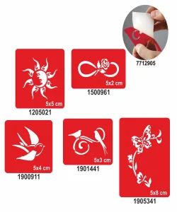 Bahar Sarhoşluğu 5 li Set Geçici Dövme Kına Şablonu