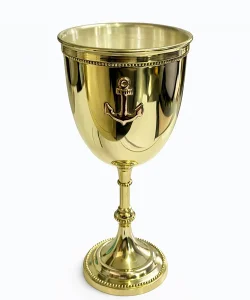 Çapalı Pirinç Kadeh Bardak 11016