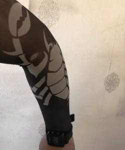 Çift Kol Giyilebilir Dövme Akrep Desenler Tattoo Sleeve