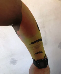 Çift Kol Giyilebilir Dövme Yarasa Tattoo Sleeve