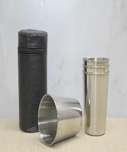 Deri Kılıflı 4Lü Shot Bardak SPR3926
