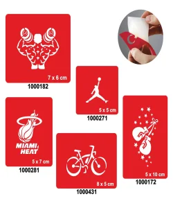 Dünya Sporları 5li Set Geçici Dövme Kına Şablonu