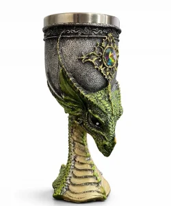 Ejderha Tasarımı 3D Kabartmalı Çelik Kadeh Bardak SPR4374