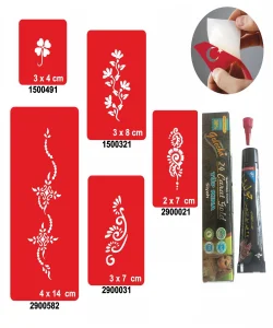 El Ayak Süsleme Desenleri Kına ile Geçici Dövme Yapma Seti