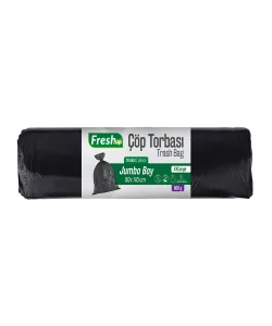 Fresh-up Jumbo Çöp Torbası Siyah (800gr) 80x110cm 10lu
