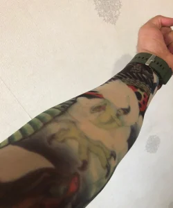 Giyilebilir Çorap Dövme Kartal Dövmesi Çift Kol