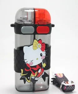 Hello Kitty Figürlü Çift Bölmeli Matara Suluk SPR4716