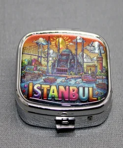 İstanbul Temalı İlaç Kutusu Anahtarlık SPR4371