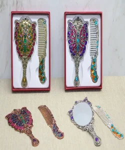 Kelebek Ayna Ve Tarak Seti Küçük Boy SPR4992