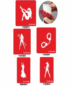 Kızlar Partisi 5li Set Geçici Dövme Kına Şablonu