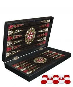 Klasik Sedef İşlemeli Tavla 2