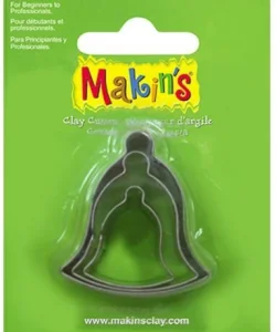 Makins Clay Polimer Kil Kesme Kalıbı 3 Parça Çan