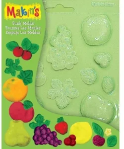 Makins Clay Push Mold Polimer Kil Şekillendirme Kalıbı Meyveler