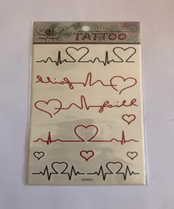 Nabız Yapıştırma Sticker Dövme Geçici Dövme Temporary Tattoos