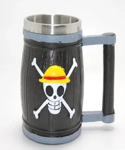 One Piece Temalı 3D Kabartmalı Çelik Kupa Bardak SPR4483