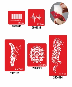 Örtücü Kapatma Şablon Seti Tüy Nabız