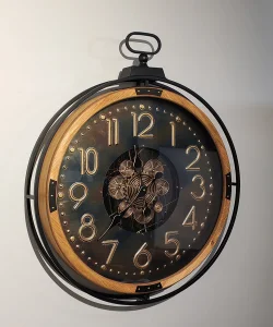 Özel Tasarım Metal Çarklı Duvar Saati SPR4850