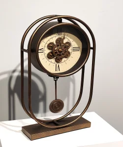 Özel Tasarım Metal  Çarklı Masa Saati SPR5119