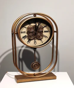 Özel Tasarım Metal  Çarklı Masa Saati SPR5128