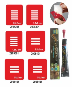 Parmak Çizgi Desenleri Hint Kınası ile Geçici Dövme Yapma Seti