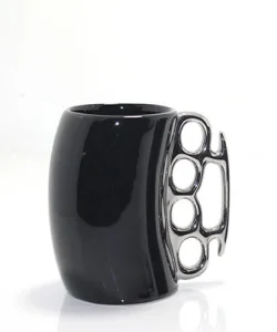 Porselen Muşta Tasarımlı Kupa Bardak  ASPR2383