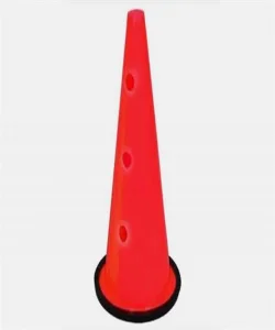 Supertrend 40 cm Delikli Kauçuk Tabanlı Antrenman Hunisi Kırmızı