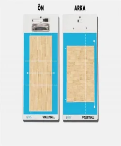 Supertrend Voleybol Taktik Tahtası Çift Taraflı