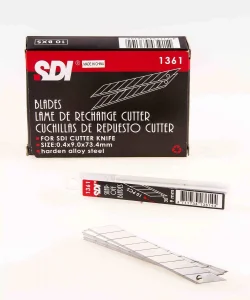 SDI 30 Derece Açılı Dar Maket Bıçağı Yedeği 9 mm 100lü Paket