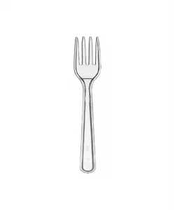 Şeffaf Lüks Plastik Çatal 100lü