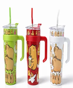 Sevimli Kapibara Capybara Pipetli Termos & Suluk SPR4711