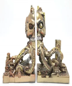 Steampunk Polyester Ahtapot Kitap Ayıracağı SPR2464