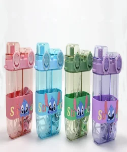 Stitch Çift Bölmeli Pipetli Matara & Suluk SPR5107