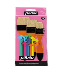 Supertrend 3lü Zemin Fırçası Seti Beyaz Bristle Kıl (No:1 - 1.5 - 2)