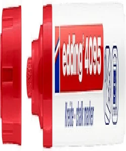 Supertrend 4095 Kara Tahta ve Cam için Likit Tebeşir Kalemi 3 mm Yuvarlak Uç KIRMIZI