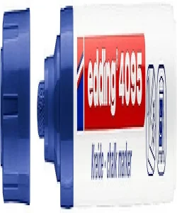 Supertrend 4095 Kara Tahta ve Cam için Likit Tebeşir Kalemi 3 mm Yuvarlak Uç MAVİ