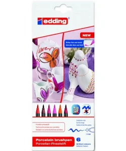 Supertrend 4200 Porselen Kalemi Seti 6 Renk Sıcak Renkler