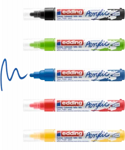 Supertrend 5100 Akrilik Boyama Markörü Seti 2-3 mm 5 RENK SET BASIC