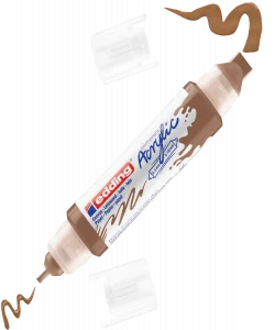 Supertrend 5400 Akrilik Boyama Markörü 3D Double Liner FINDIK KAHVESİ