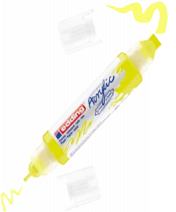 Supertrend 5400 Akrilik Boyama Markörü 3D Double Liner FOSFORLU SARI