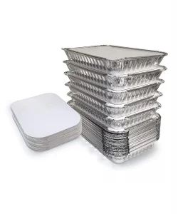 Supertrend 750gr Dikdörtgen Alüminyum Kap Ve Kapak Seti 100lü