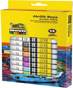 Supertrend Akrilik Boya Seti 12 Renk x 12 ml. Tüp