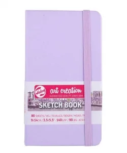 Supertrend Art Creation Sketchbook Sert Kapak Eskiz Çizim Defteri 140 gr. 9x14 cm. 80 yp. PASTEL LİLA