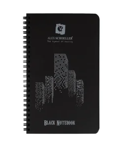 Supertrend Black Notebook Spiralli Siyah Defter A5 120 gr. 60 yaprak