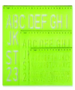 Supertrend Büyük Harf Yazı Şablonu Seti 10-20-30 mm.