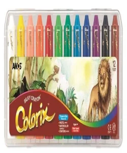 Supertrend Colorix Silky Crayon Üçü Bir Arada Boya 12 Renk