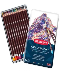 Supertrend Coloursoft Pencils Yumuşak Kuru Boya Kalemi Seti 12li Teneke Kutu