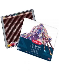 Supertrend Coloursoft Pencils Yumuşak Kuru Boya Kalemi Seti 24lü Teneke Kutu