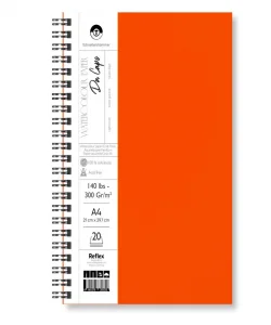 Supertrend Da Capo Cold Press Sert Kapak Suluboya Defteri 300 gr. A4 20 yaprak TURUNCU