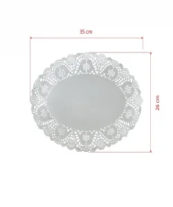 Supertrend Dantel Kağıt 26cmx35cm Oval 100 Adet