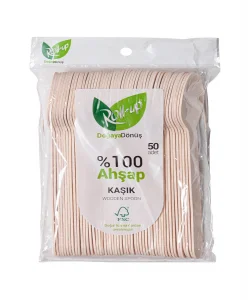Supertrend Doğa Dostu Ahşap Kaşık 50li